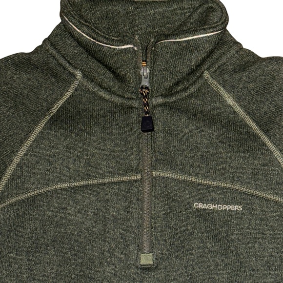Craghoppers Mens Risor HZ Half Zip Fleece Dark Cedar Marl - UK Small NWT - Picture 2 of 8